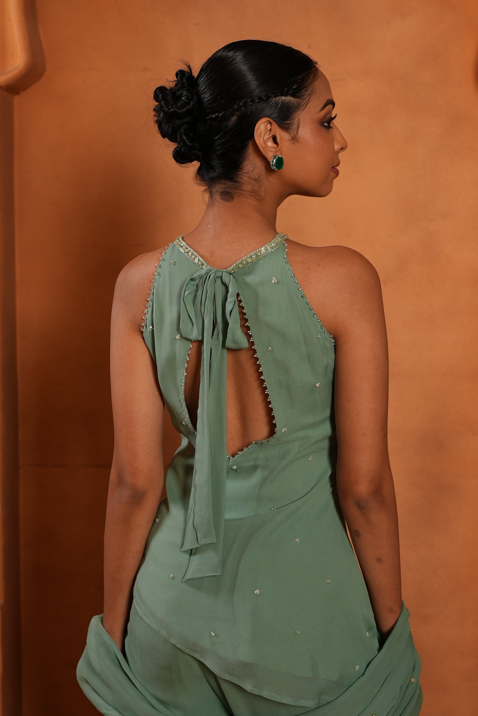 Sage Green (In-Cut Top) Tunic set