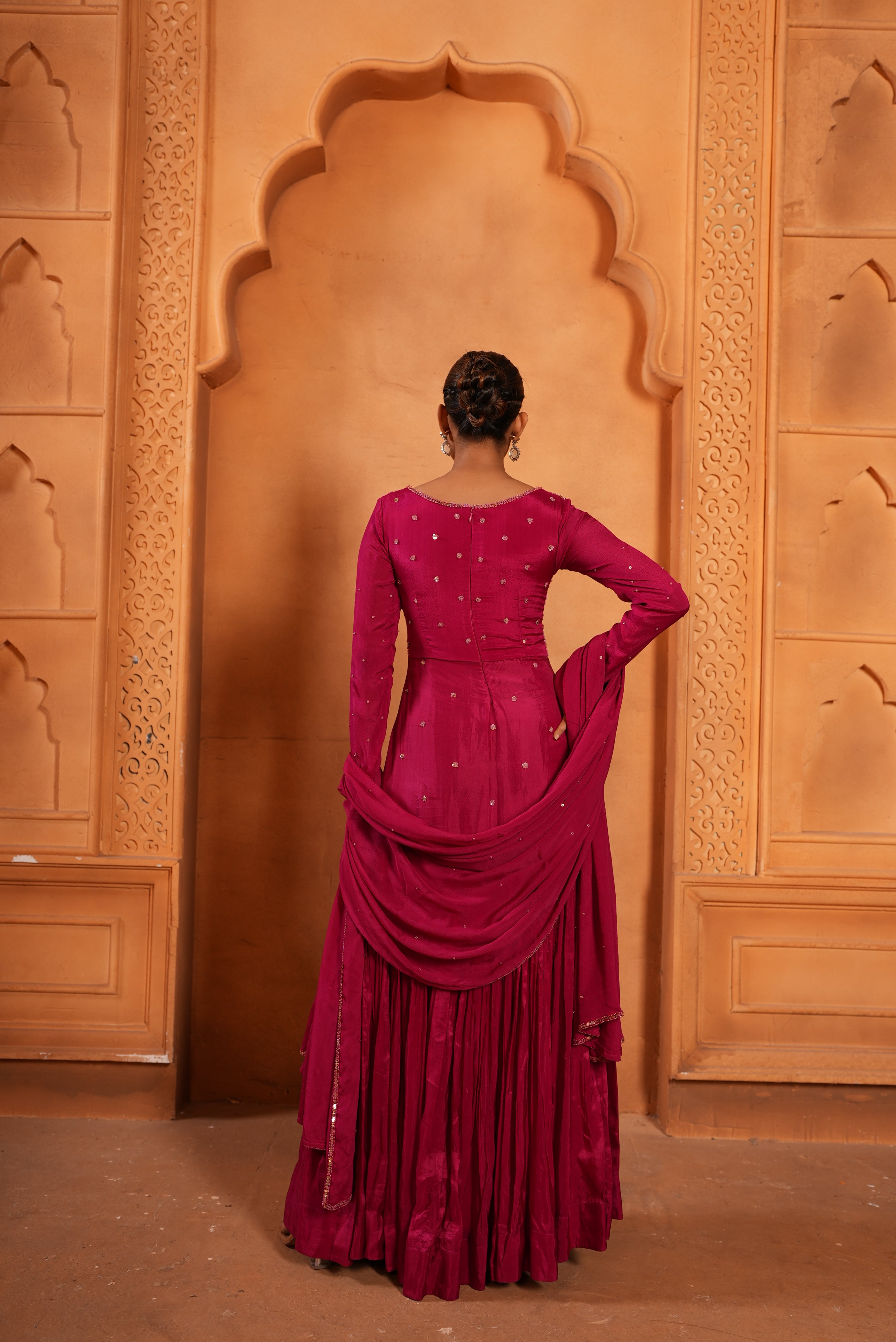 Pink Suit (Tone On Tone Work)