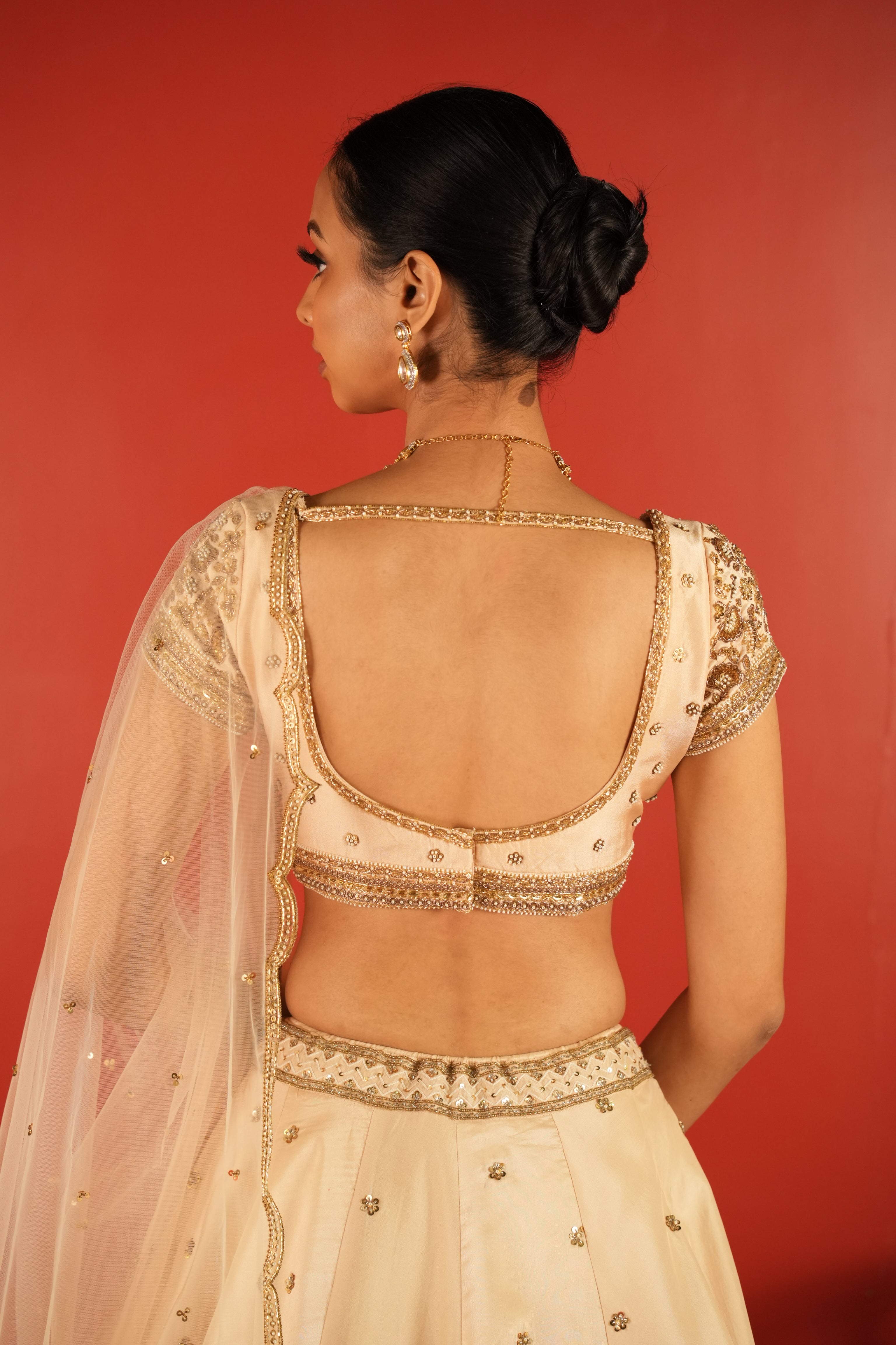 Ivory Lehenga Set