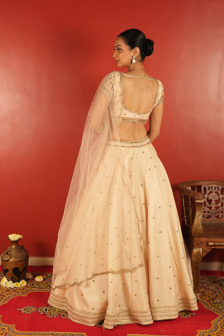 Ivory Lehenga Set
