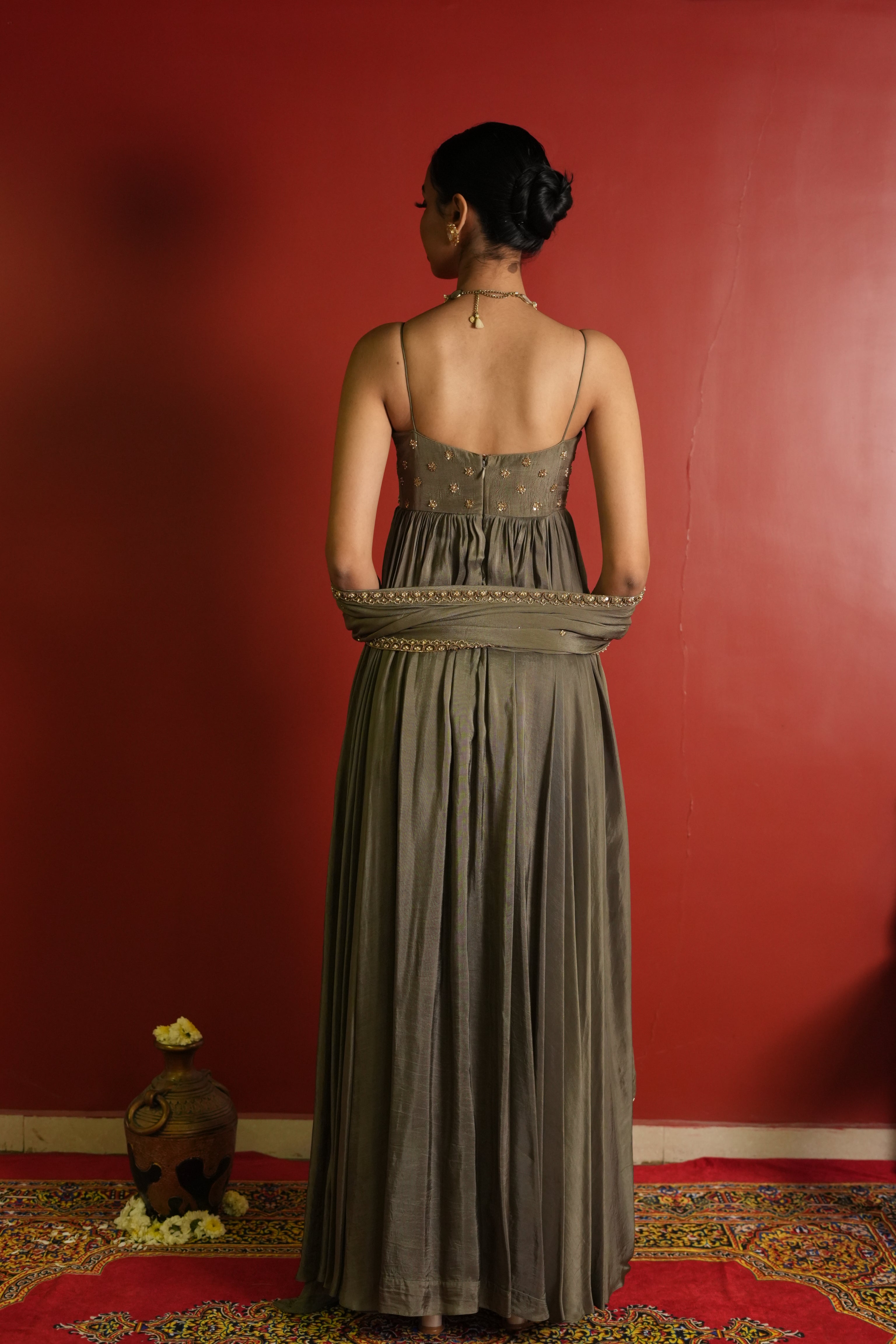 Olive Green Suit Set