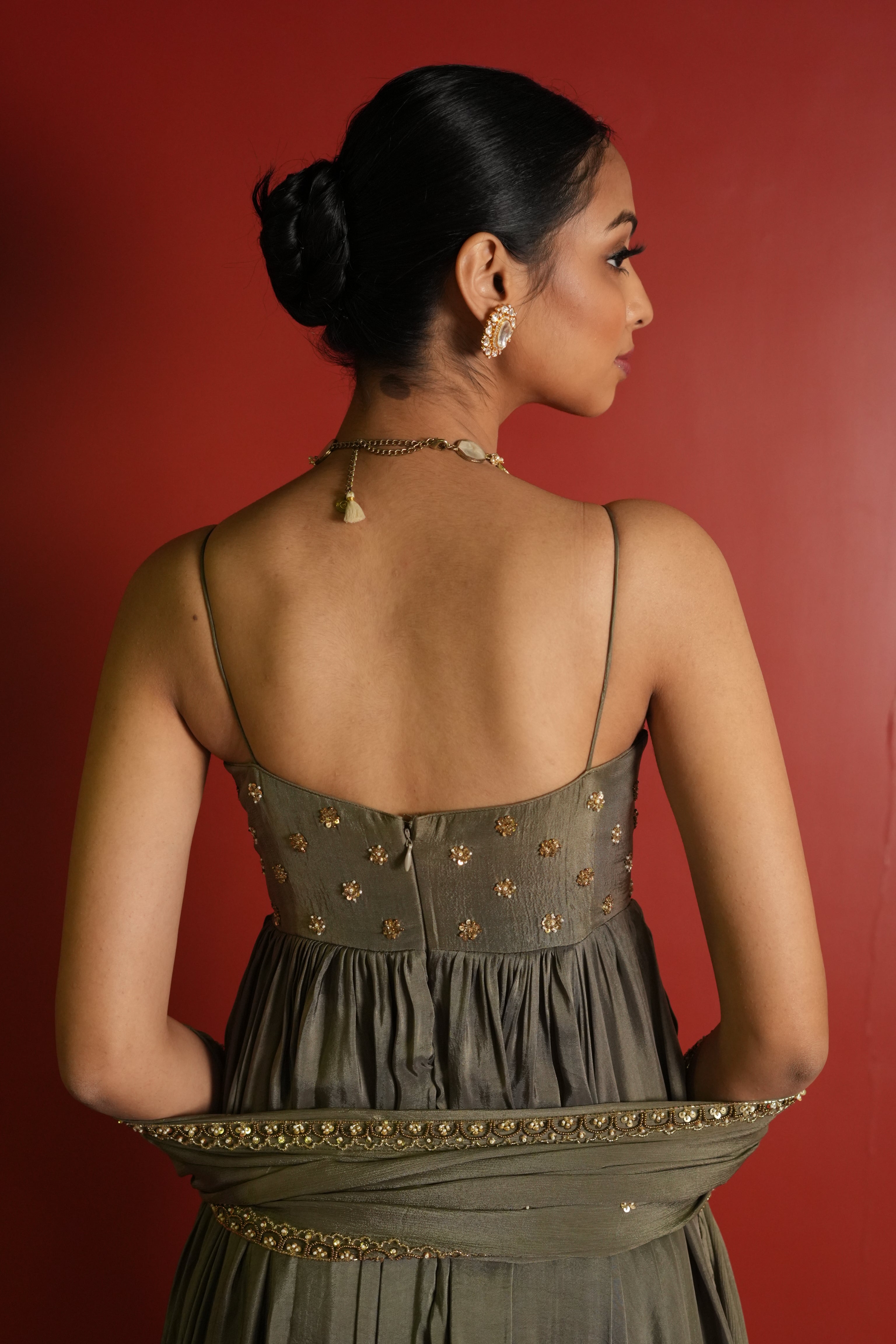 Olive Green Suit Set