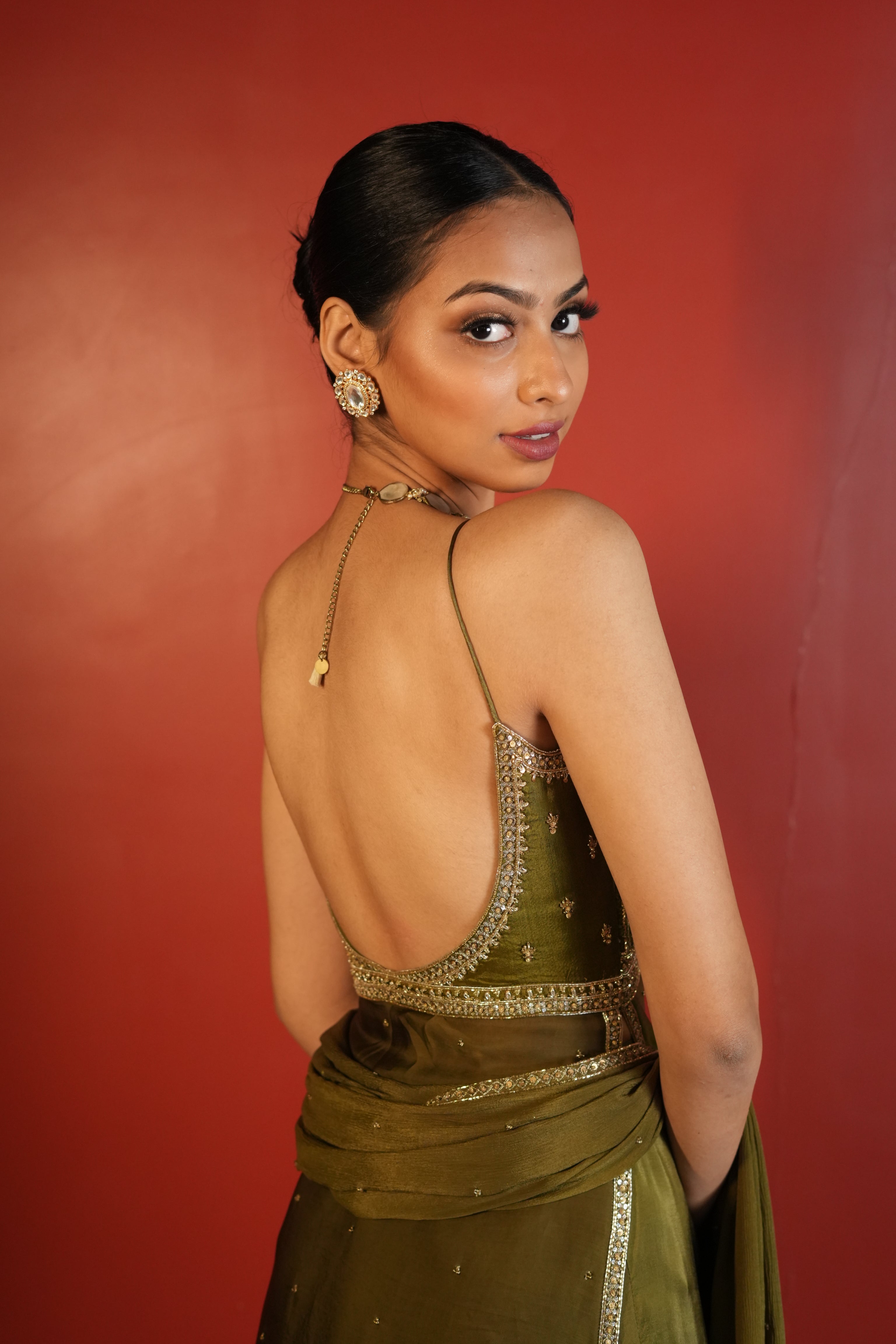 Mehendi Green Sharara Set