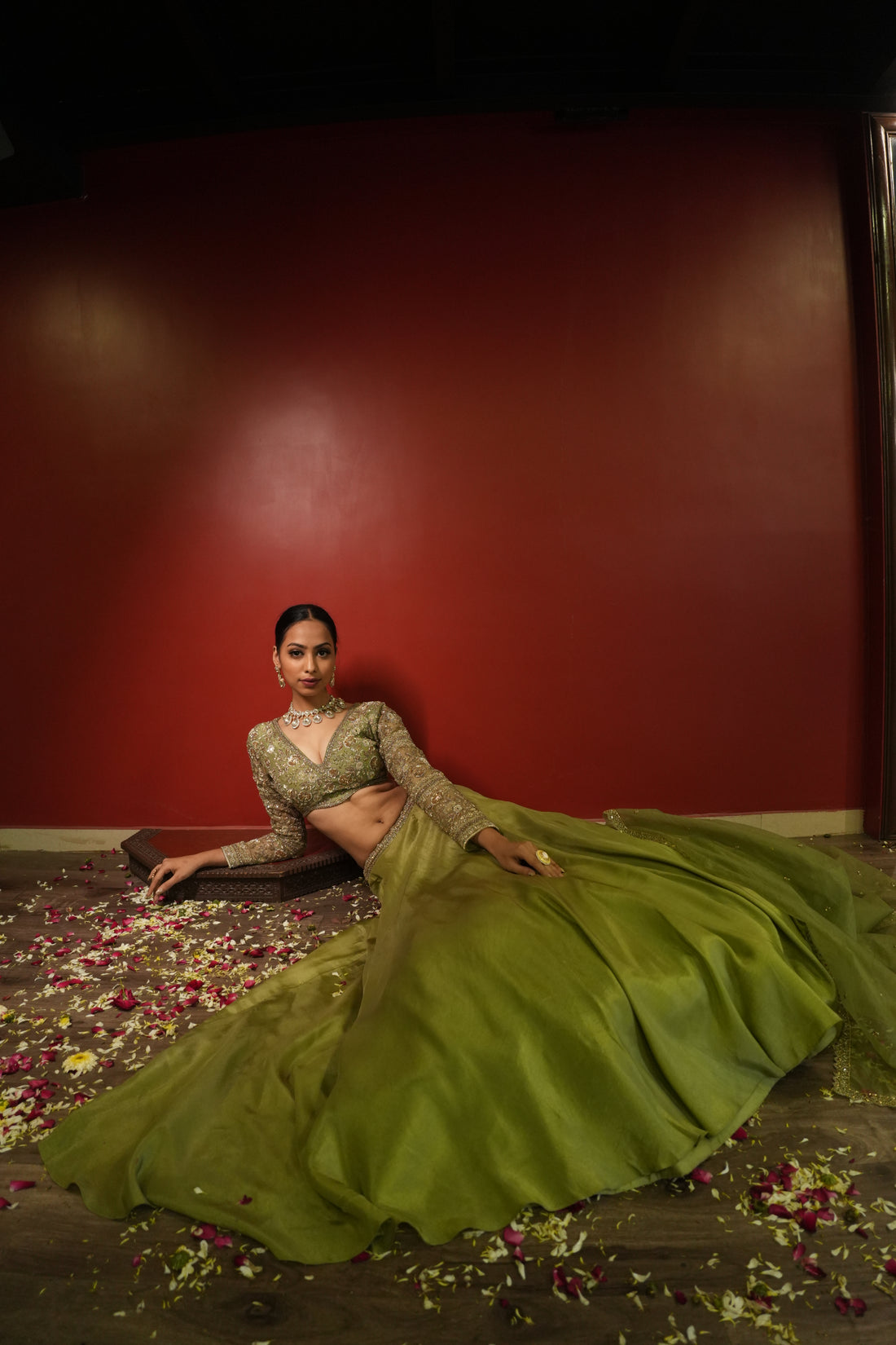 Green Lehenga Set