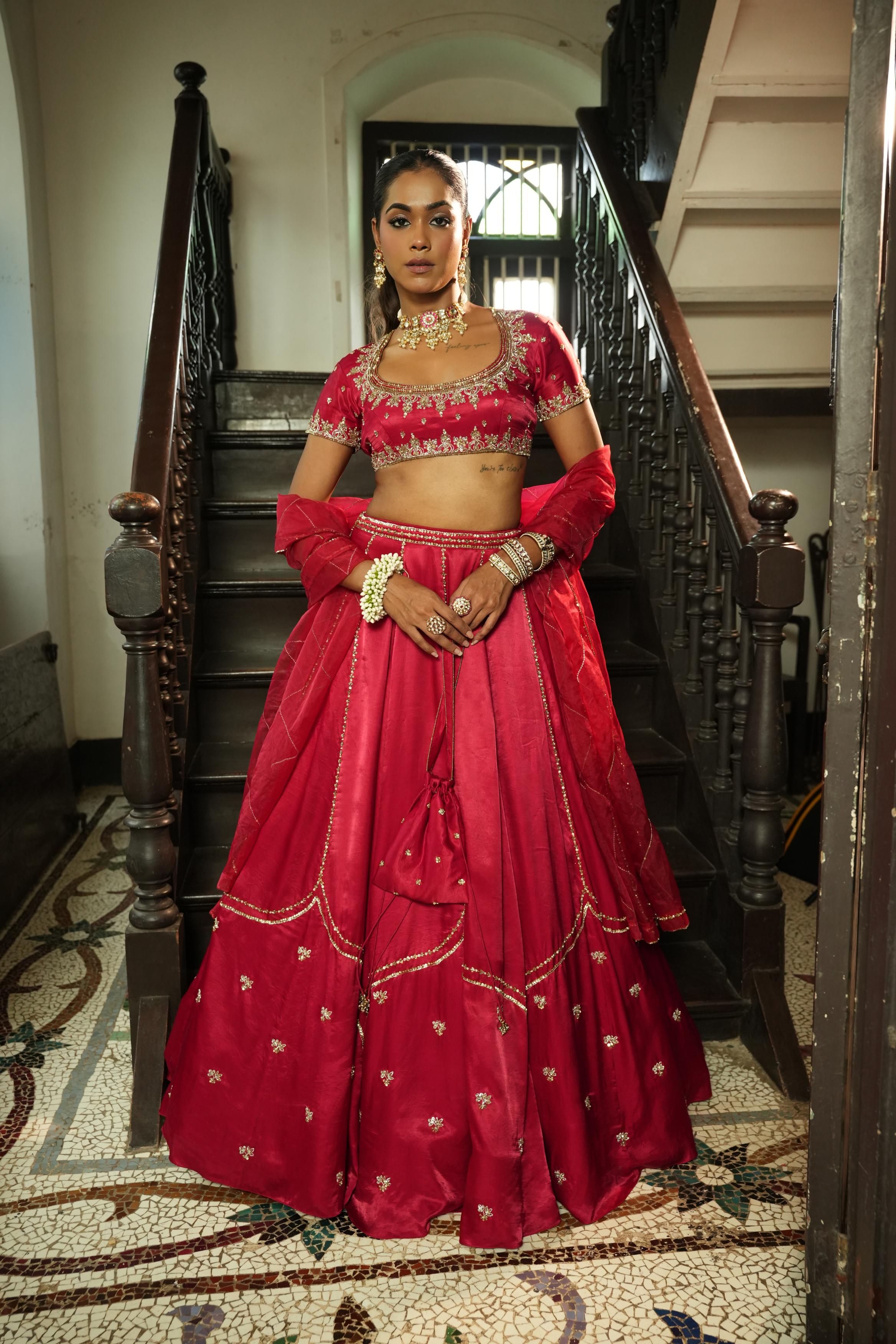 Red Lehenga