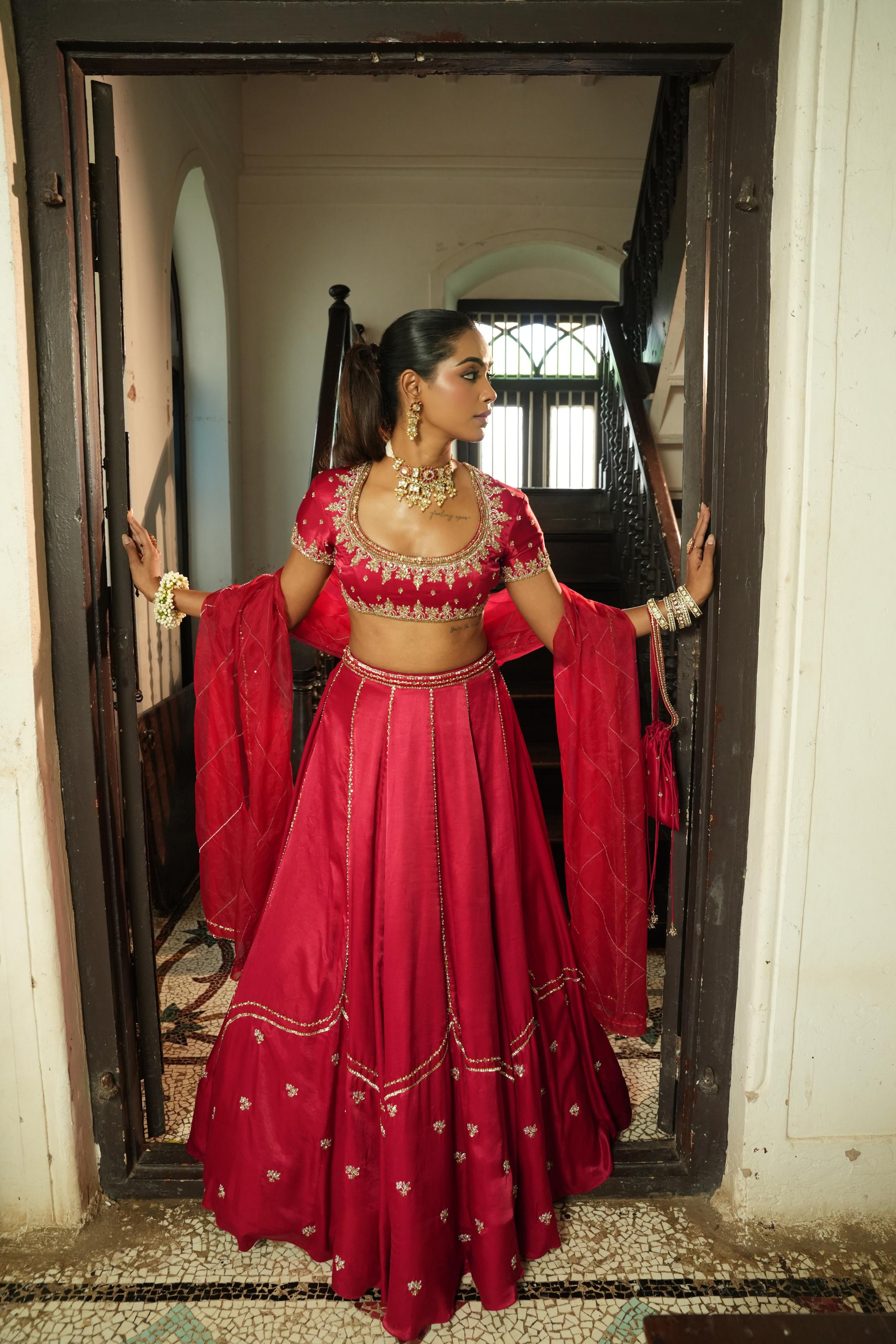 Red Lehenga