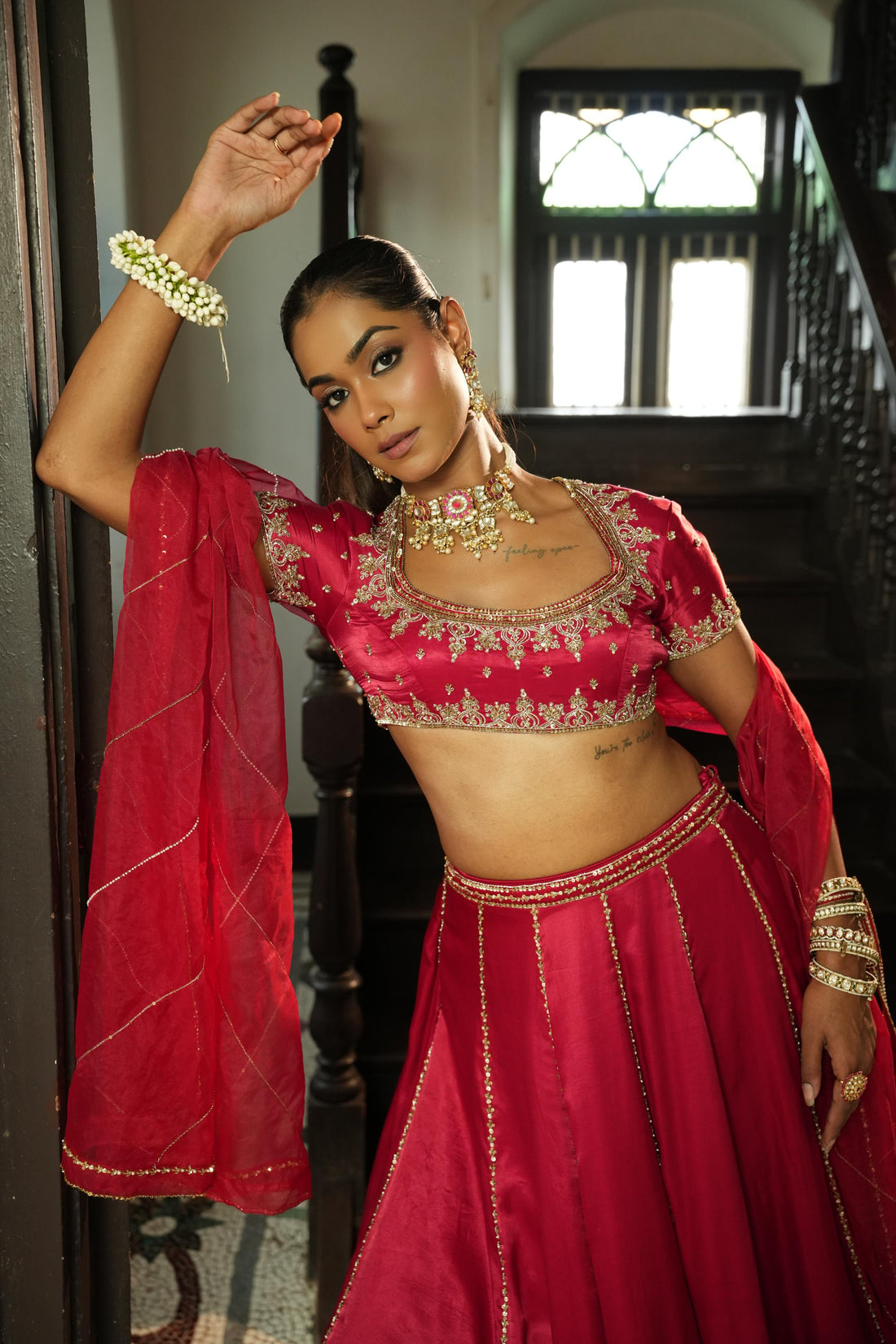 Red Lehenga