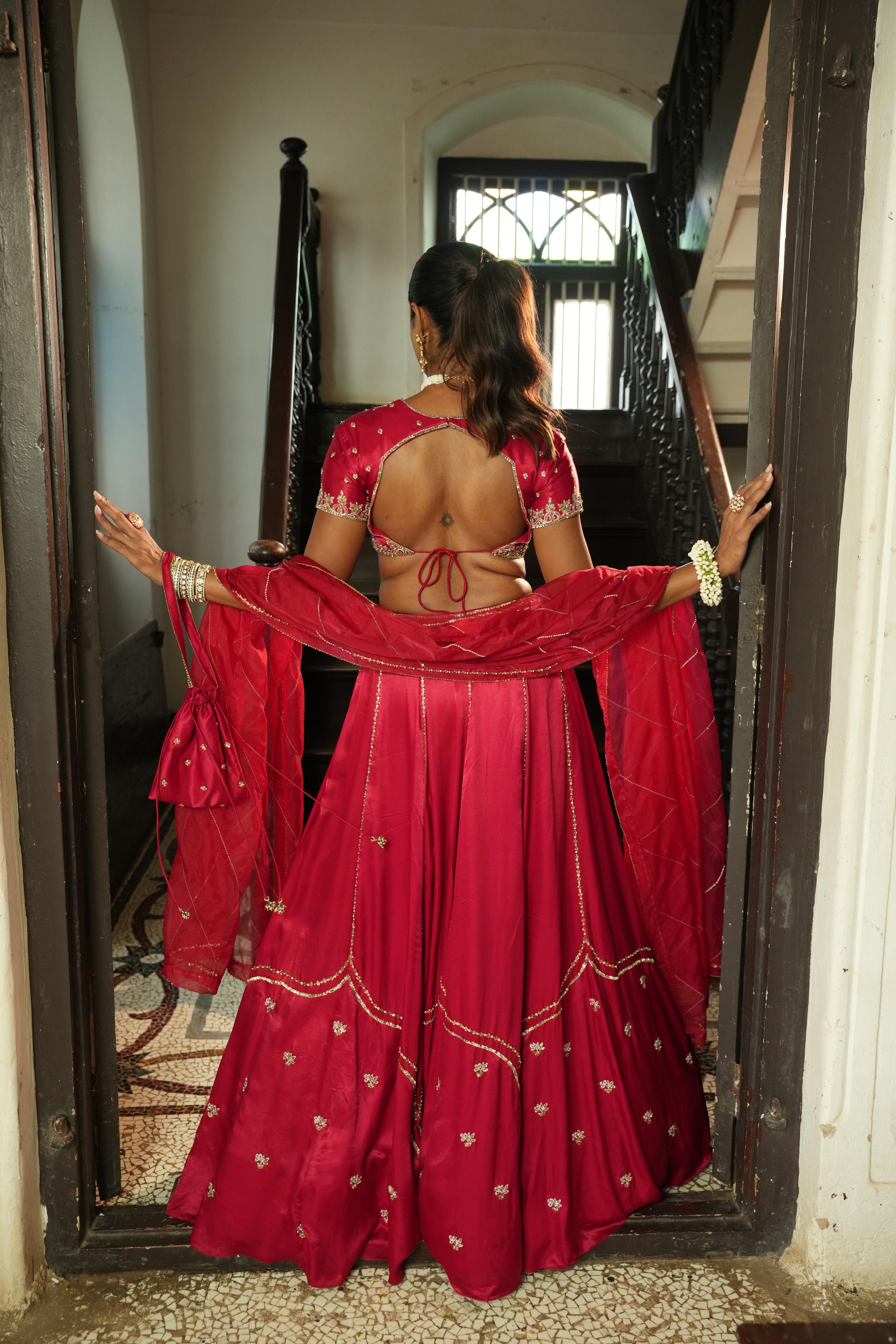 Red Lehenga