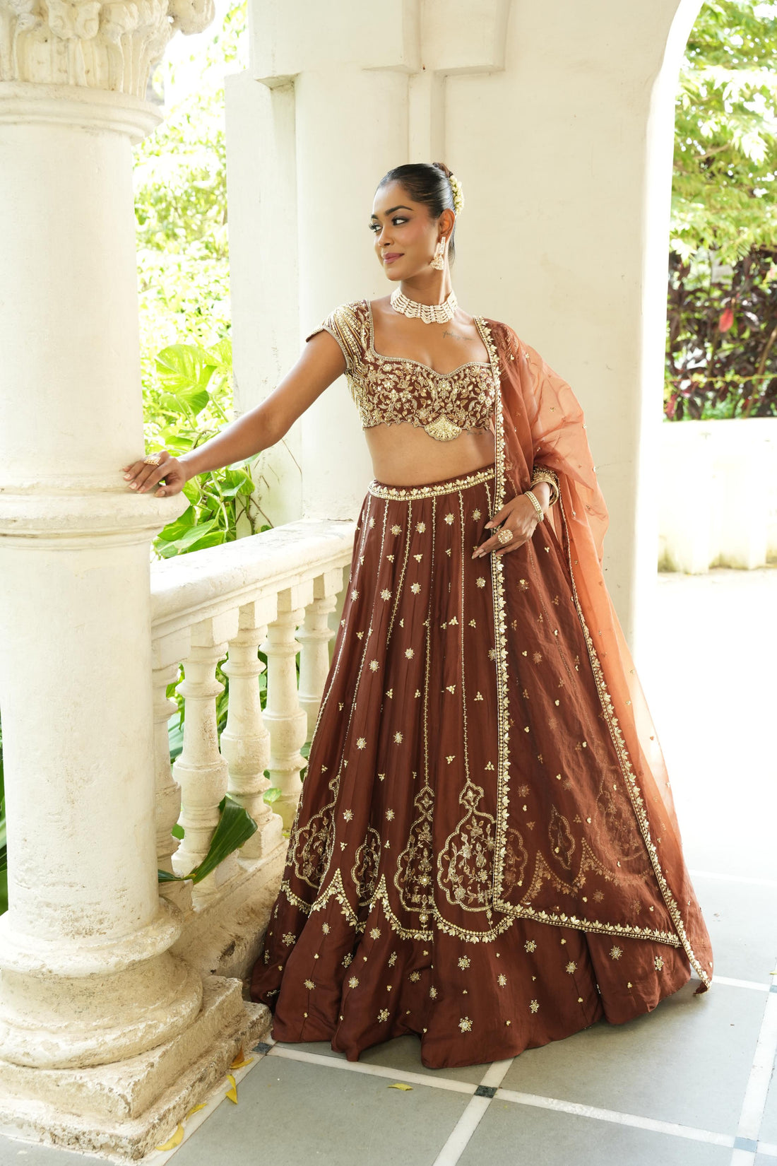 Chocolate Brown Lehenga