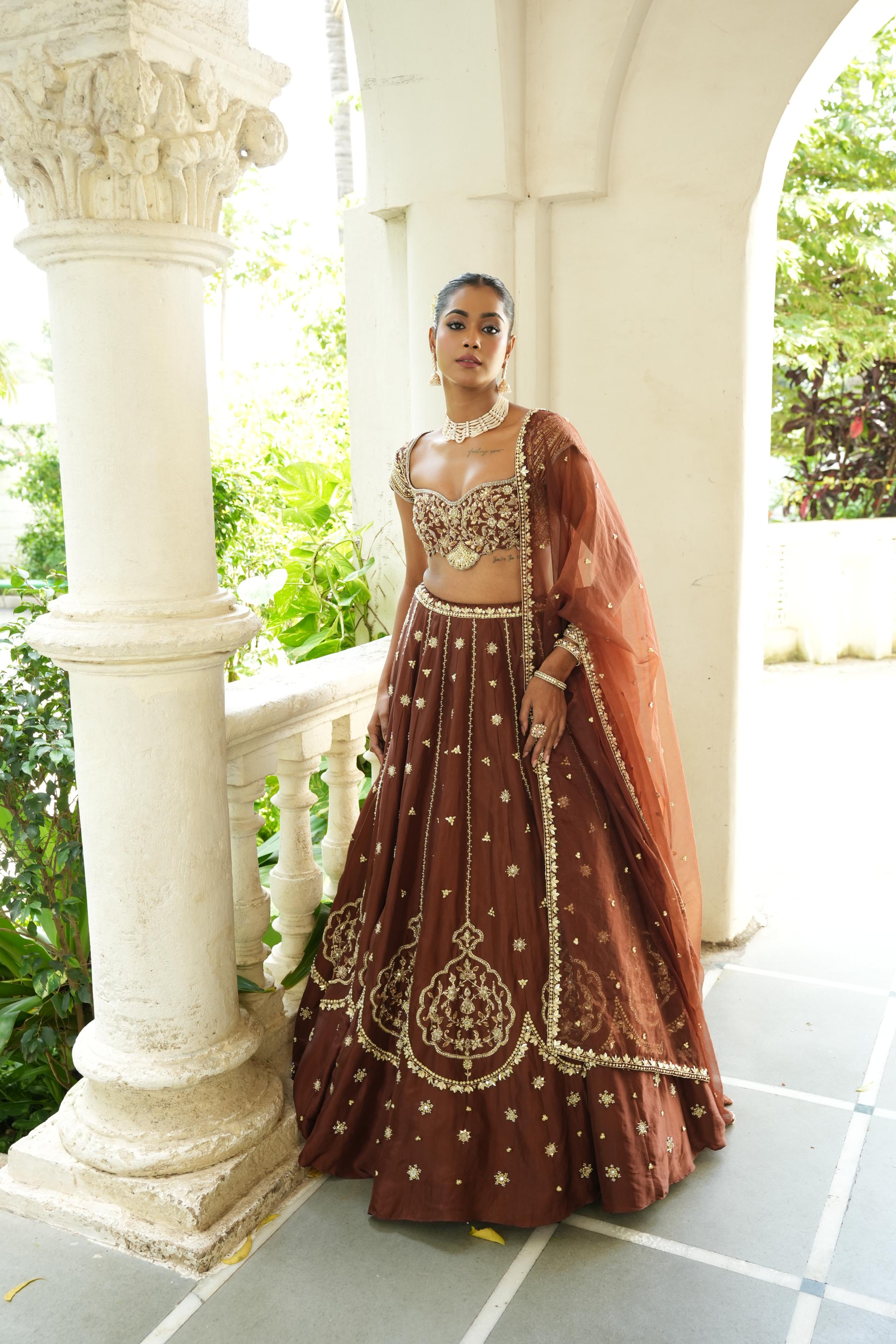Chocolate Brown Lehenga