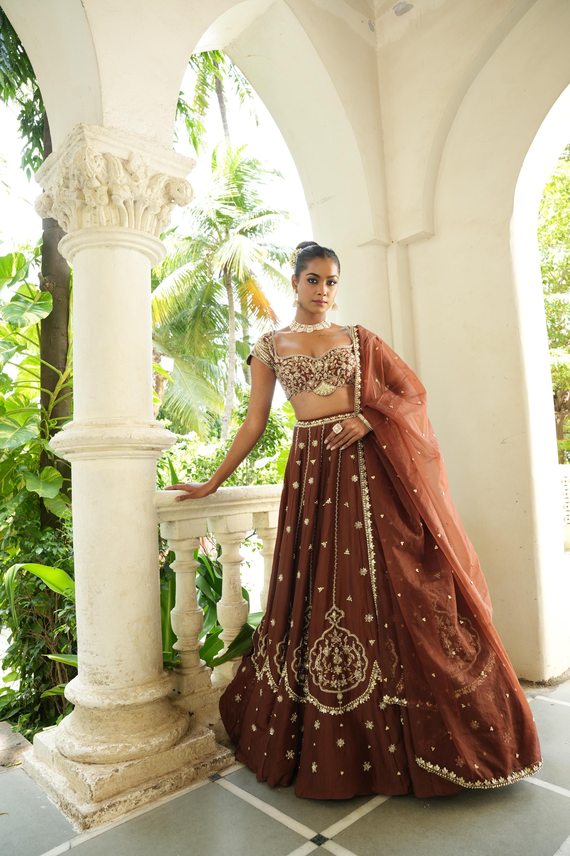Chocolate Brown Lehenga