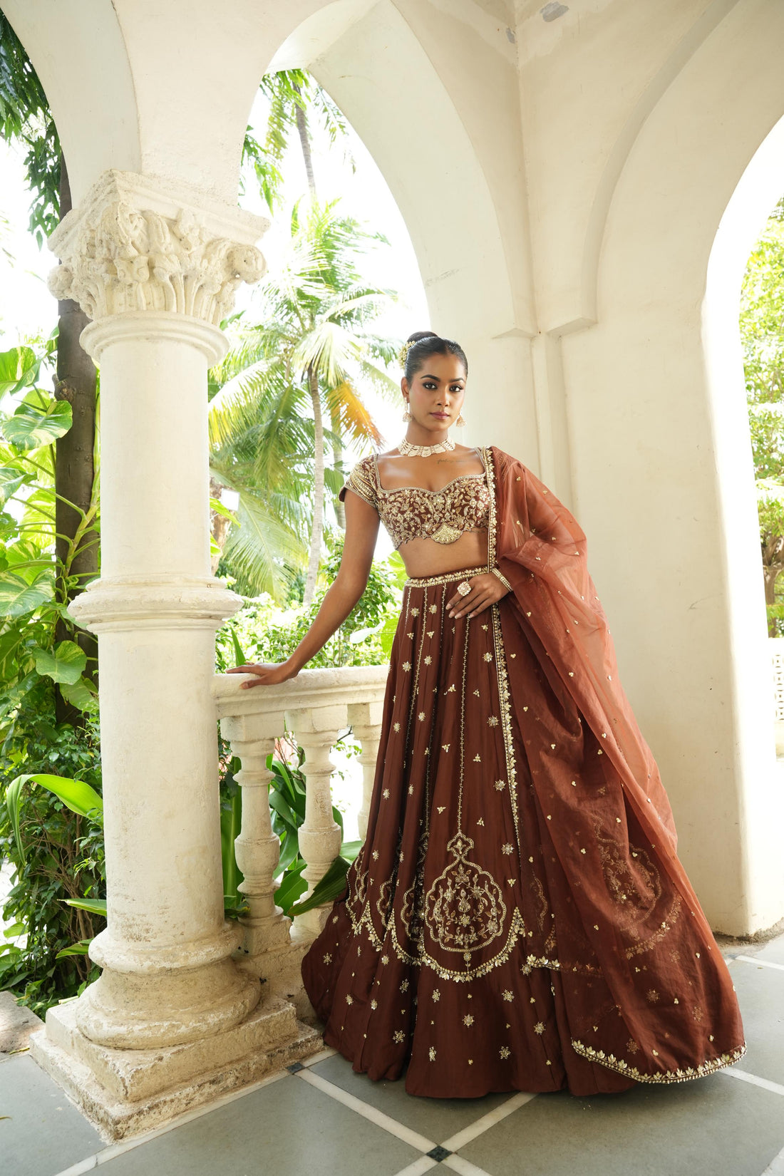 Chocolate Brown Lehenga