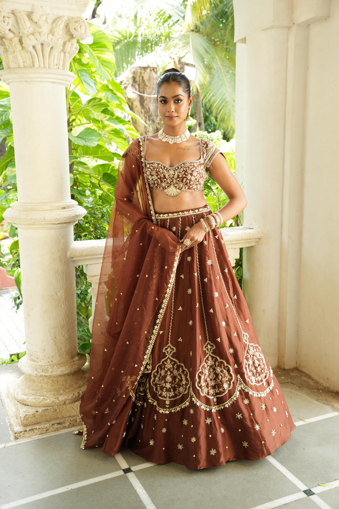 Chocolate Brown Lehenga