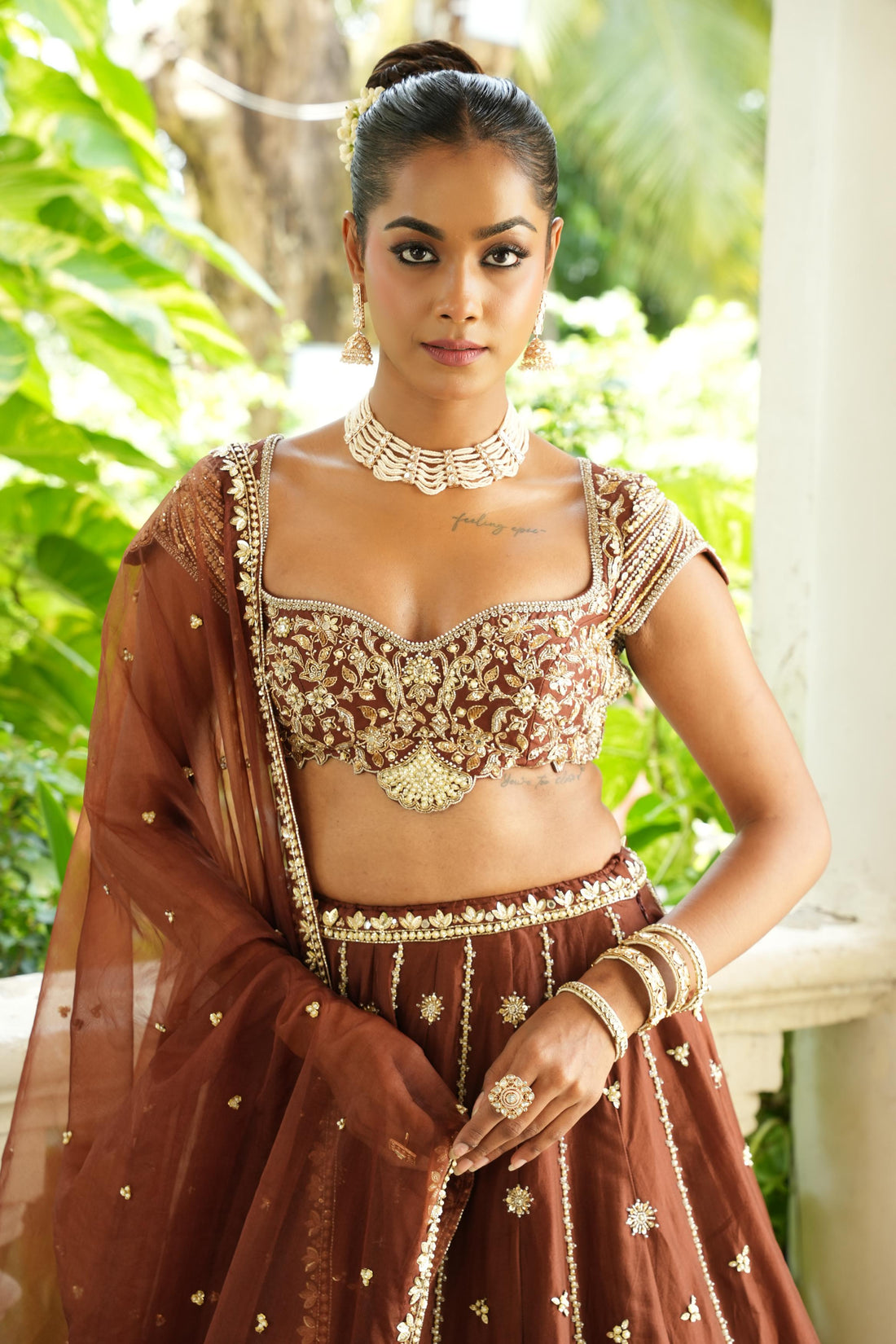 Chocolate Brown Lehenga