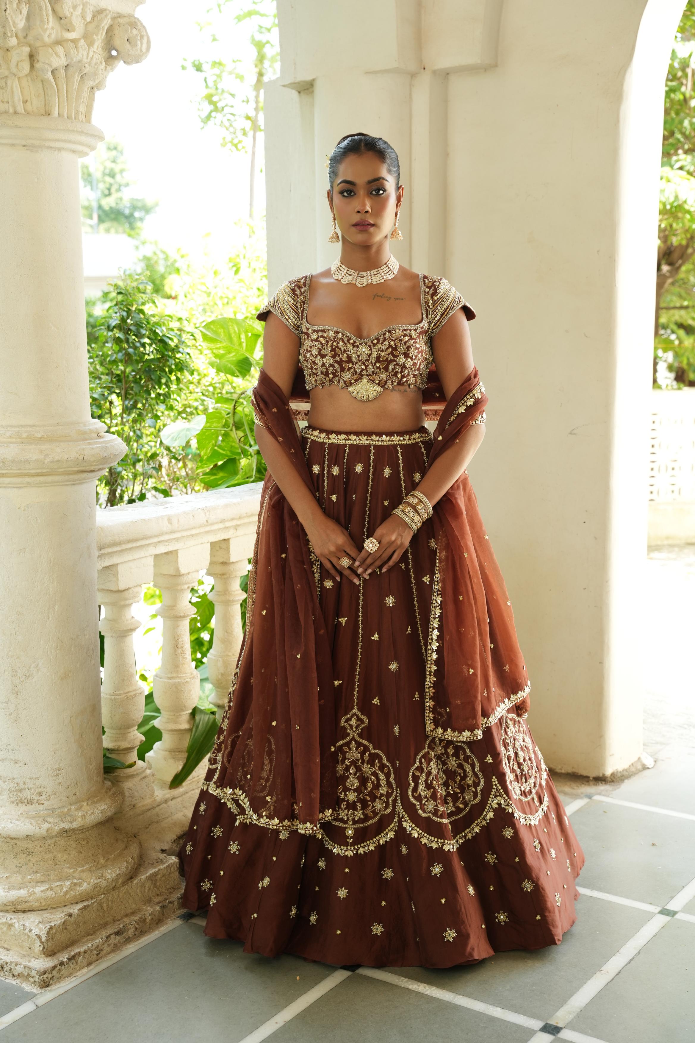 Chocolate Brown Lehenga
