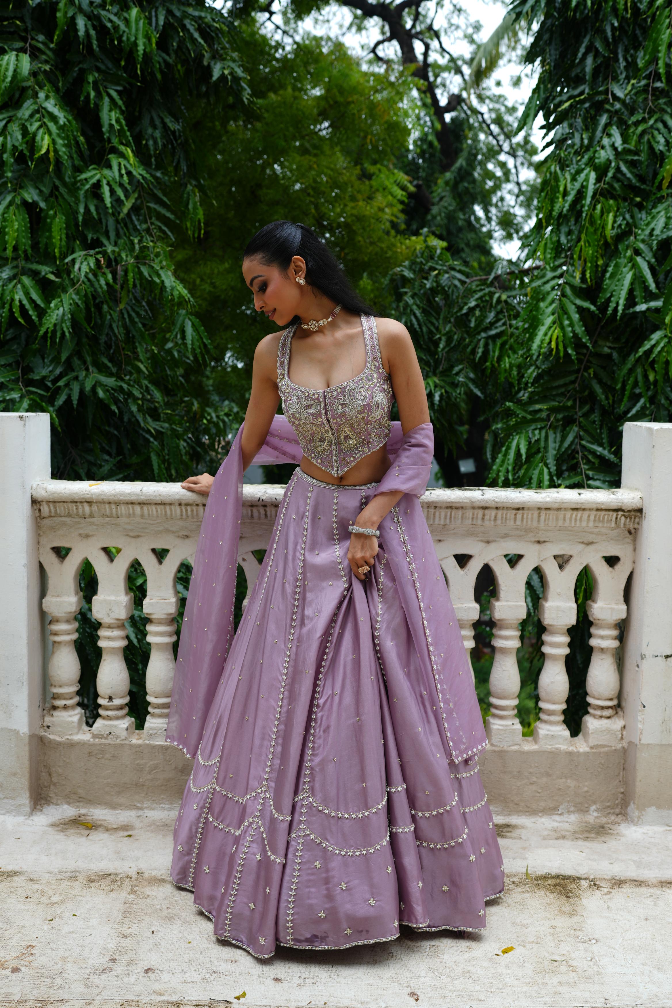 Lavander (InCut) Lehenga