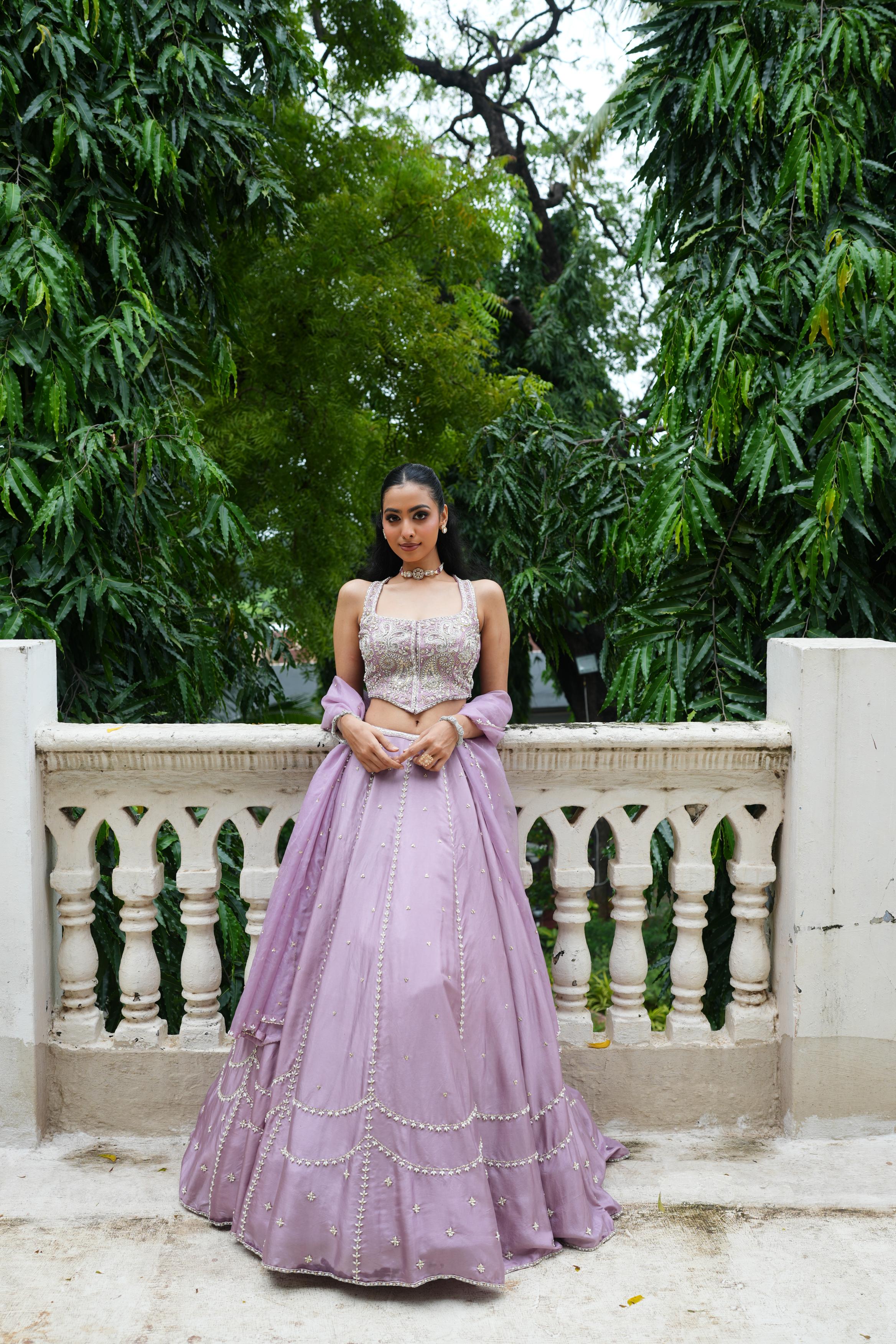 Lavander (InCut) Lehenga