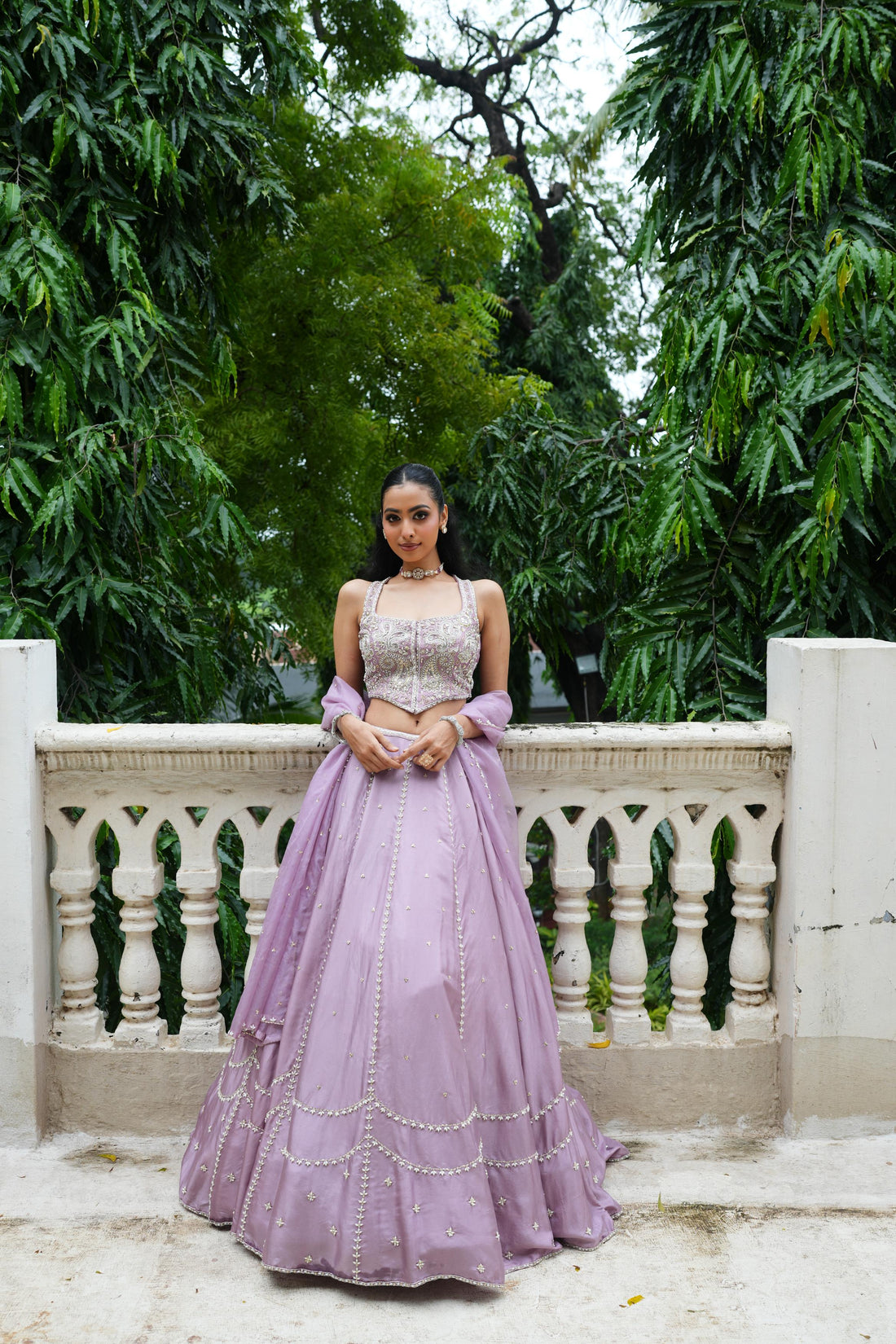 Lavander (InCut) Lehenga