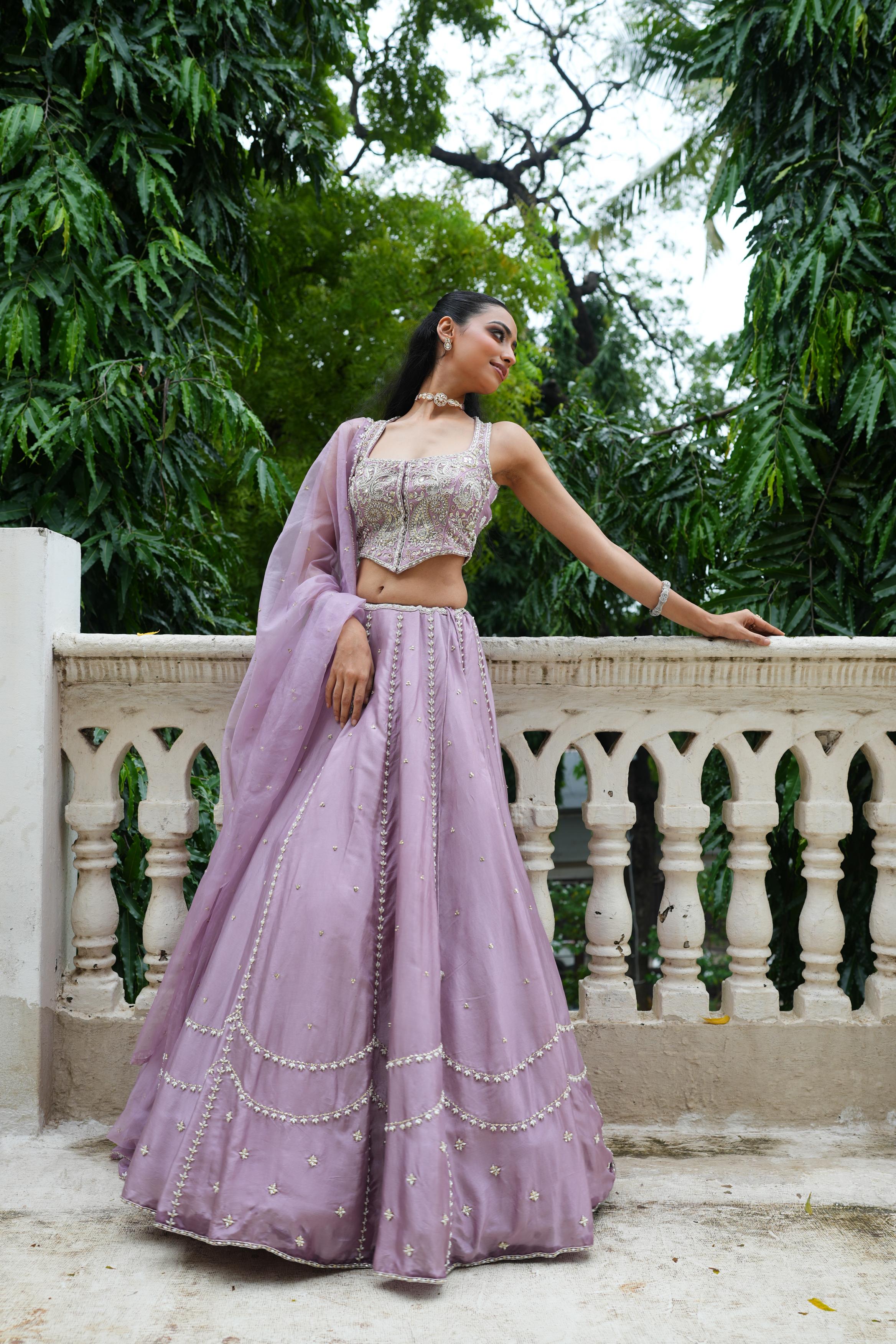 Lavander (InCut) Lehenga