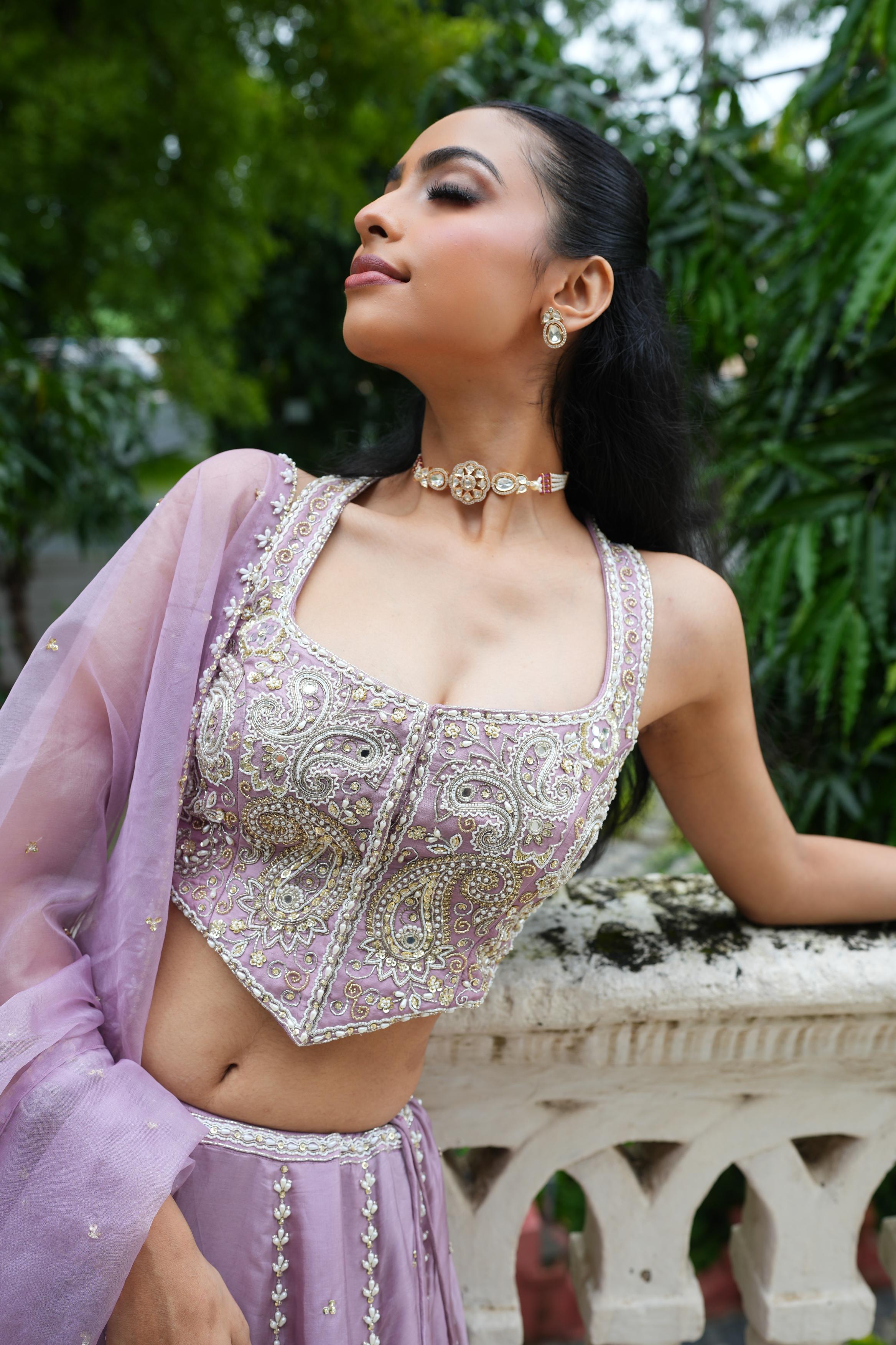Lavander (InCut) Lehenga