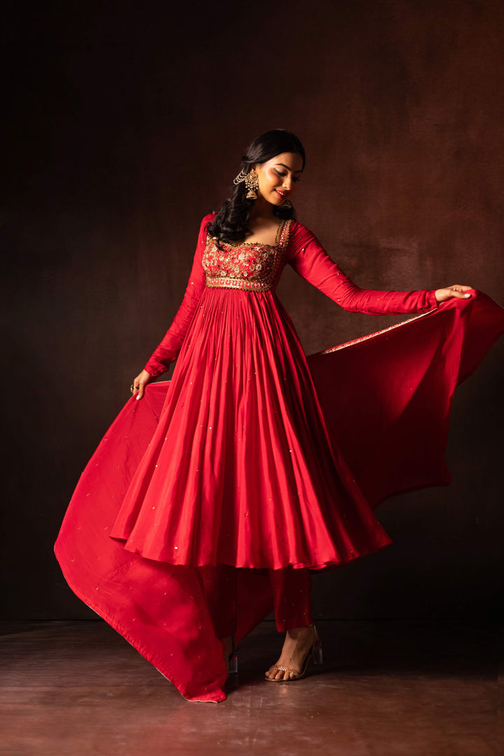 Burnt Orange (Strap) Lehenga