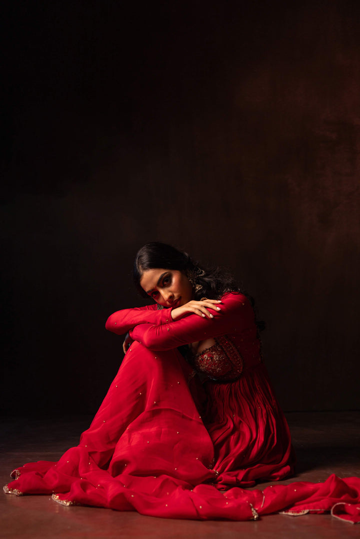 Burnt Orange (Strap) Lehenga